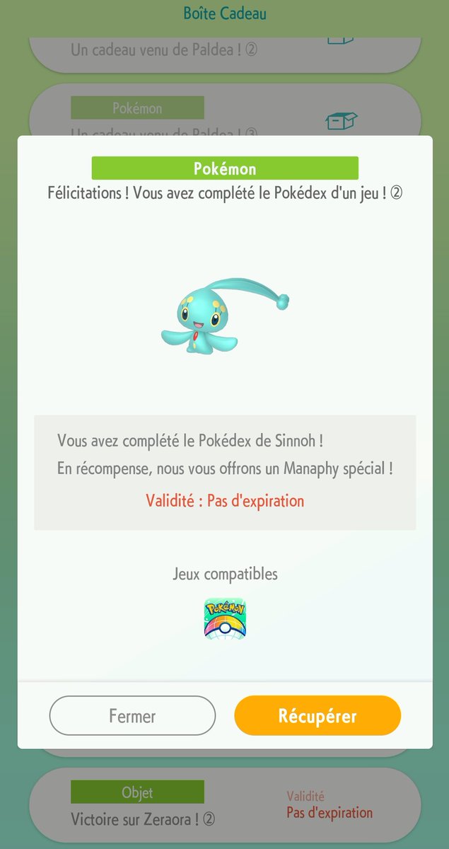 Ouiii ! Ça y est j'ai enfin réussi à compléter de Dex de DEPS 🤩 content de recevoir ce joli présent 😊