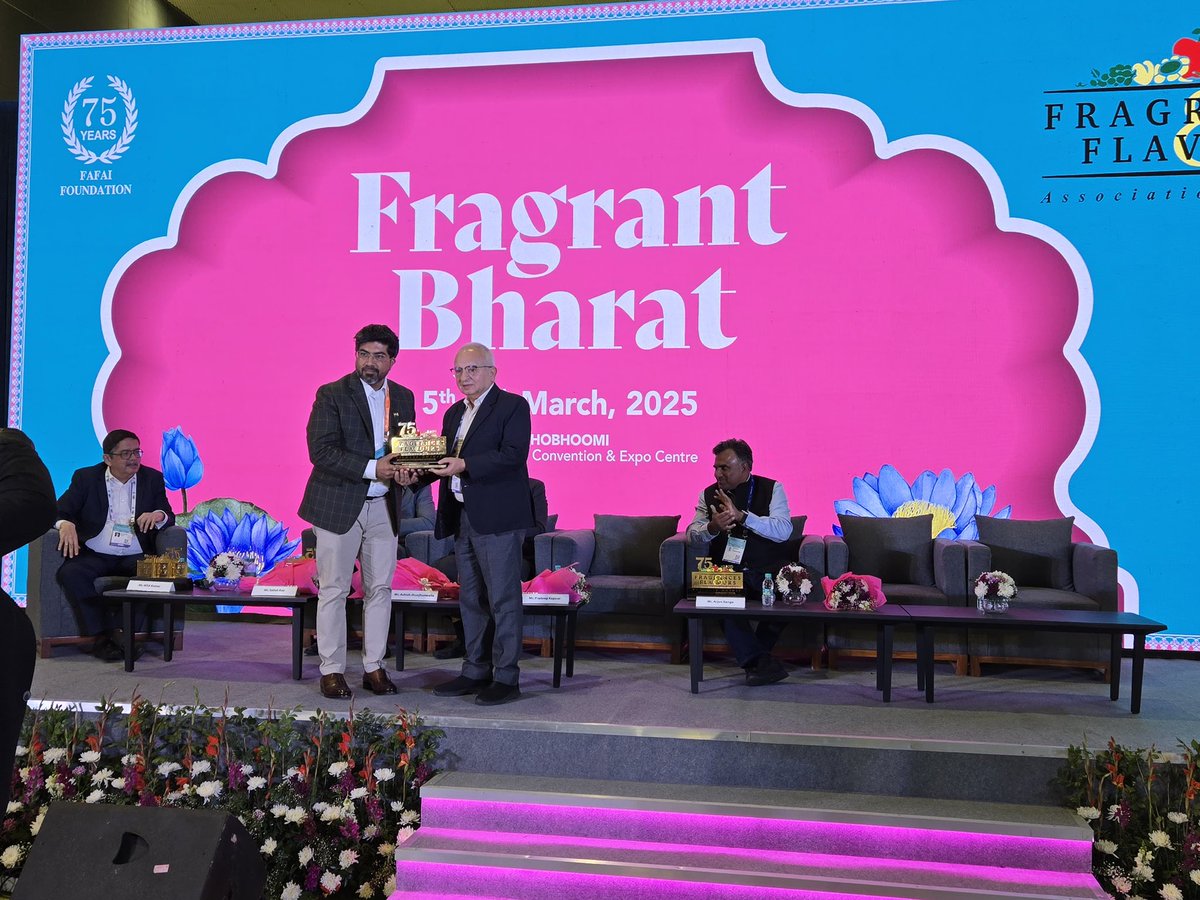 akparnami's tweet photo. Celebrating 75 years of FAFAI at the XXVI FAFAI International Convention & Expo 2025! Proud to be part of this journey, working alongside an incredible team to make Fragrant Bharat a reality. Grateful to all who made this event a success!

#FAFAI #FragrantBharat #AromaIndustry #75YearsOfFAFAI