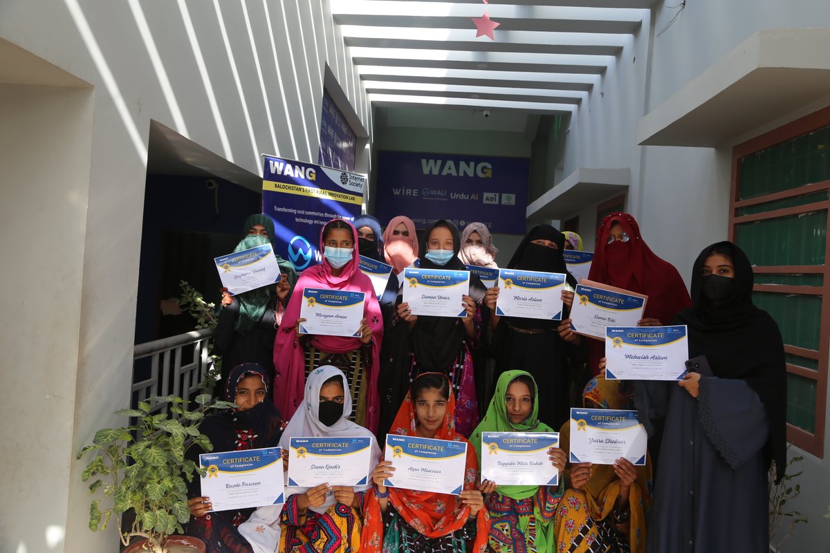 On #InternationalWomensDay, we celebrated our girl champions who completed a 3-month diploma at <a href="/walipakcom/">WALI</a> , gaining AI, digital &amp; life skills to shape a sustainable future.

With <a href="/internetsociety/">Internet Society</a>, we are bridging the digital divide in #Lasbela #Balochistan
 #GirlsInSTEM