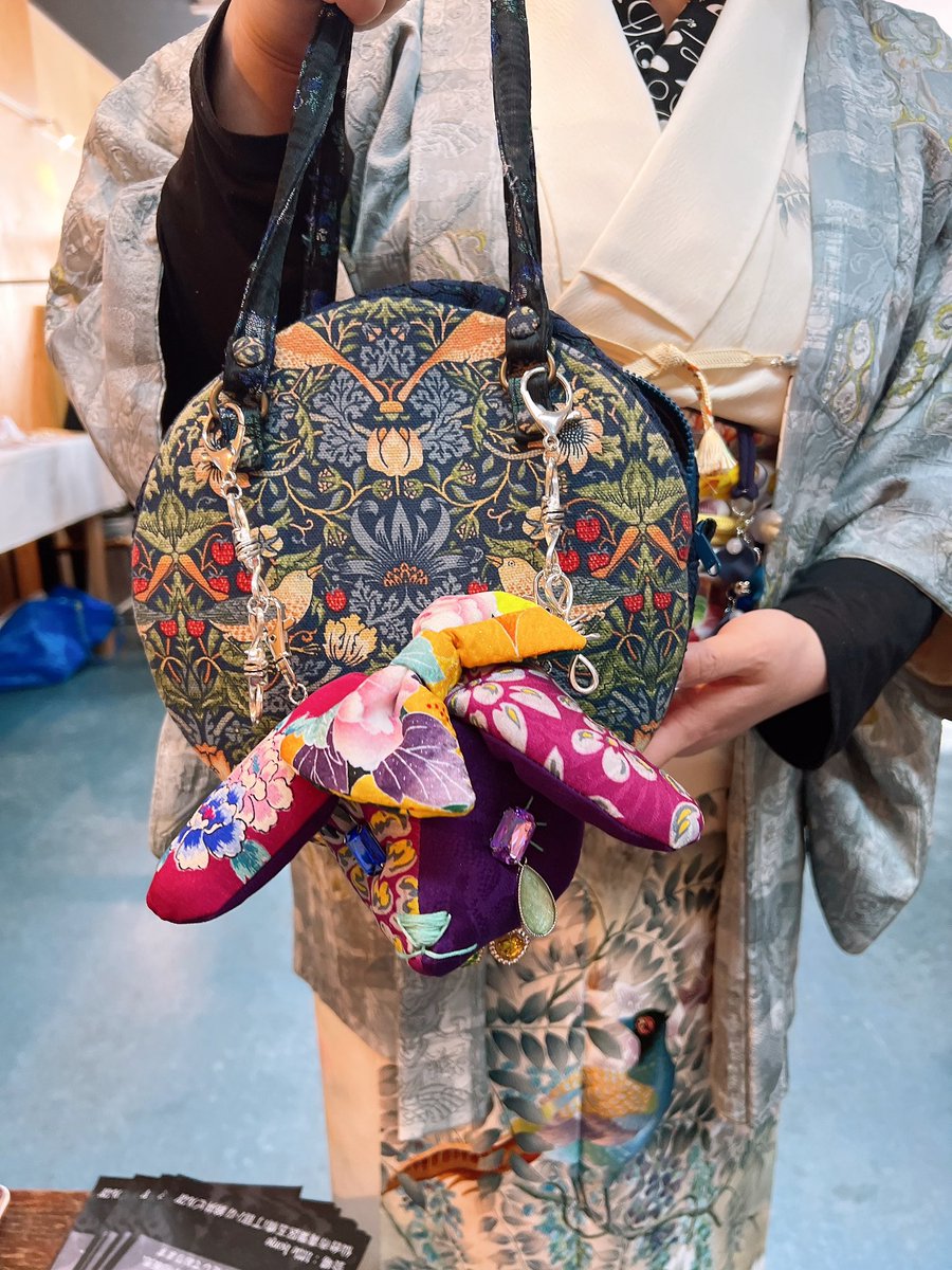 古布酒袋ハンドバッグ◇着物にも◇