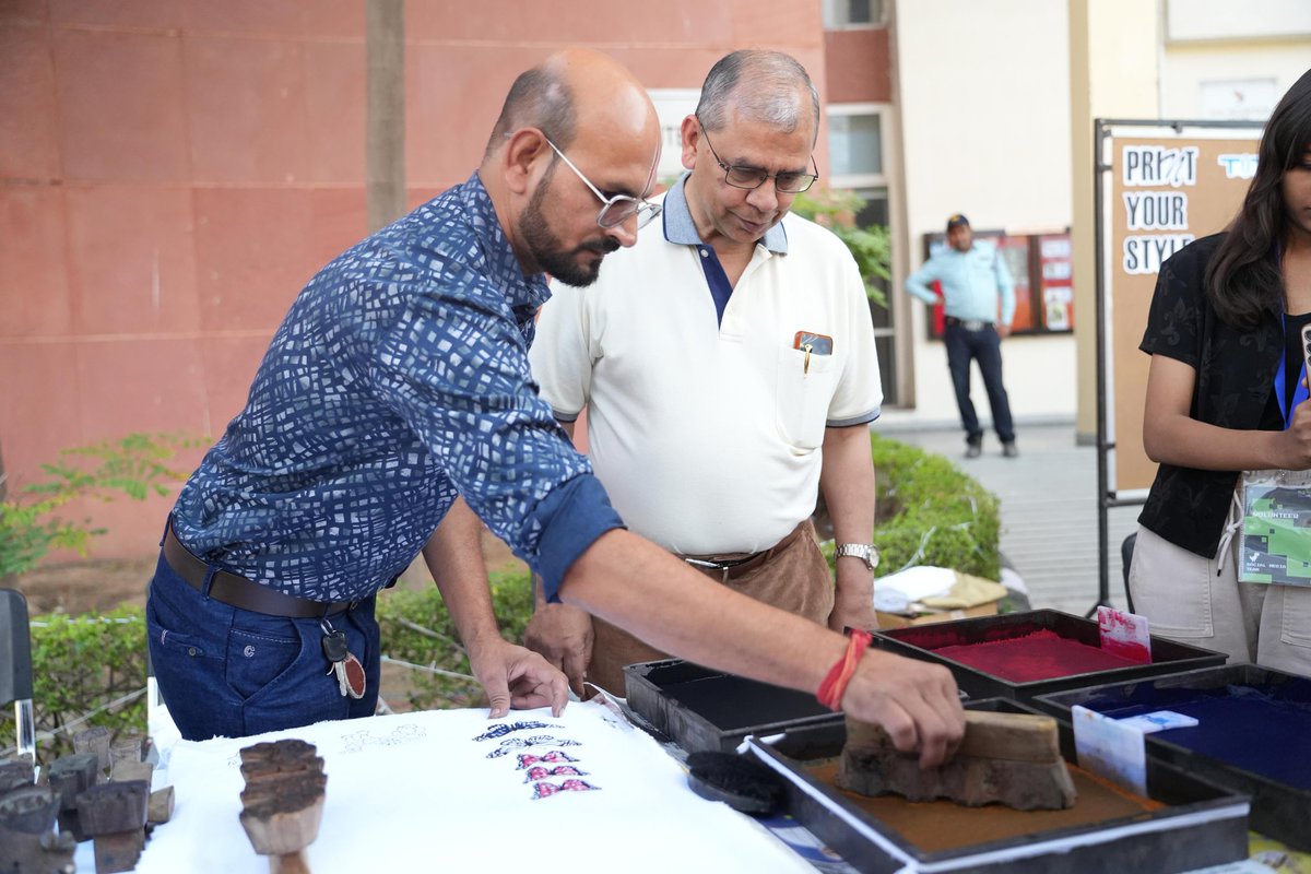 DheerajSanghi's tweet photo. Day 2 of #HackJKLU

I personally learned how block printing is done. There is so much excitement on campus. If you are missing out since we could only host 300 external participants, we feel for you. We will try to accommodate at least 500 participants next year.

@jklujaipur https://t.co/7MGyouPmeU