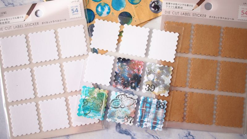 [ 25%OFF ] カット無し切手シート　アンゴラ　cbj_s149_er 発送ついでにSeriaに寄ったら大好きな切手モチーフの無地シールが白