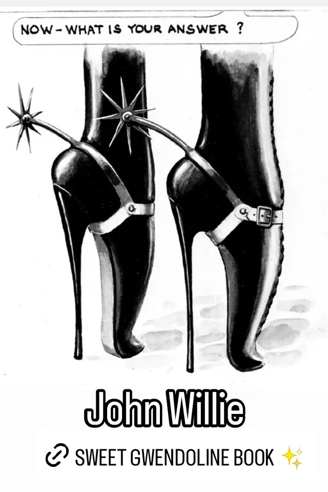 fethistory's tweet photo. Willie art form the Sweet Gwendoline book >> https://t.co/6FdF68498C
SWEET  GWENDOLINE BOOK VIDEO: https://t.co/C0g0hY9Nb5
John Willie illustrated biography > https://t.co/sysqJvuhgf
JOHN WILLIE BOOK VIDEO: https://t.co/S92zGQA2Fb
.   
.    
#johnwillie https://t.co/MmVz97SPJi