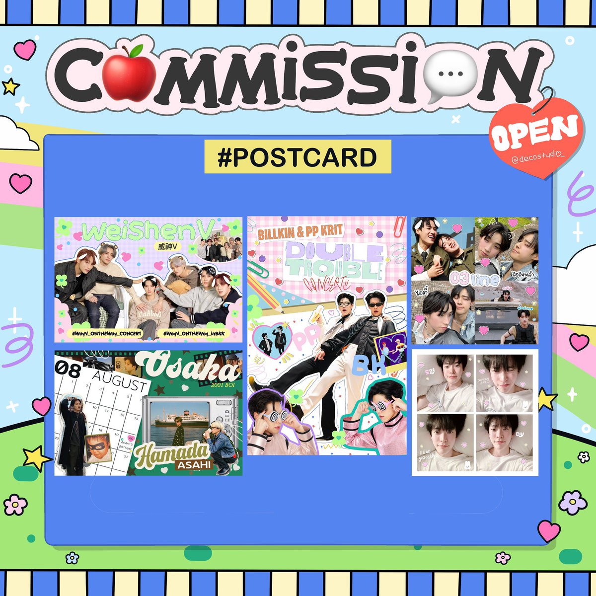 decostudio_'s tweet photo. ( คิวว่าง ) : commission open now 🍎🌟

💬 งานอื่นๆสามารถ dm มาสอบถามได้เลย
💬 แก้งานได้ไม่มีบวกเพิ่ม

* รองานประมาณ 2-3 วัน (งานเร่ง +40) *

#รับออกแบบ #รับออกแบบโปสการ์ด #รับออกแบบของแจก #รับออกแบบgiveaway https://t.co/plxOwFnYPW