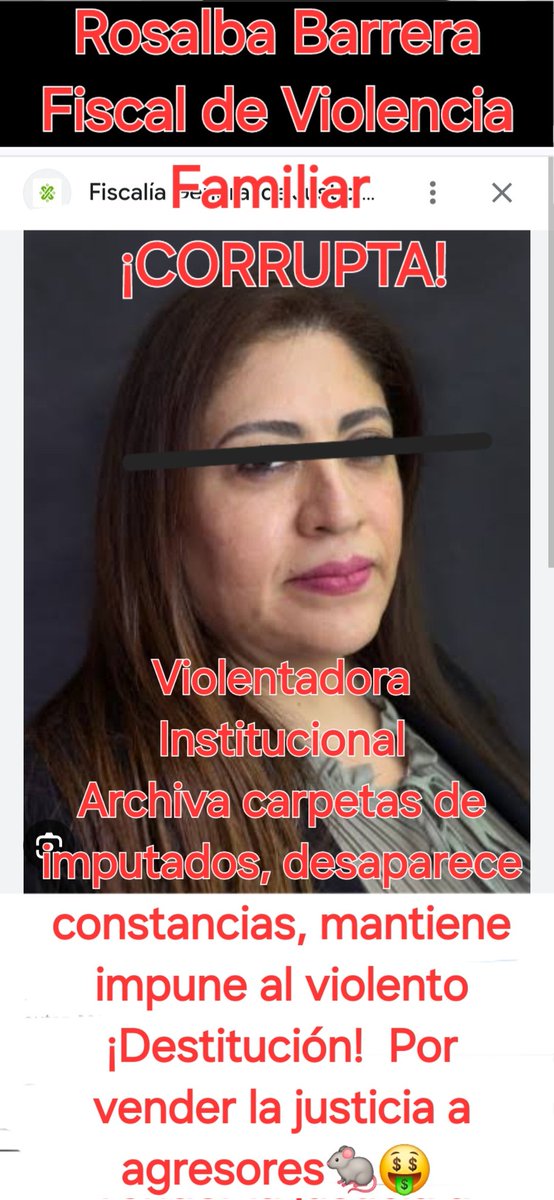 Mi agresor, sobrino de #LordCocaína q desfalcó Oaxaca y defensor del feminicida fugado con antecedentes de agredir a sus exparejas esté aliado con Rosalba de Violencia Familiar de <a href="/FiscaliaCDMX/">Fiscalía CDMX</a> compre justicia con las ganancias de sus "negocios" turbios q vergüenza #Marchas8M