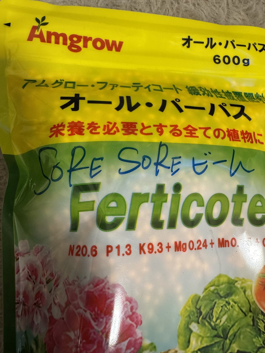 昨日大阪の天王寺区にあるガーデンえんさんへオール・パーパスを買いに行きました😊
はる店長が何か書き始めと思ったら、
SORE SORE ビーム
頂きました☺️
ガーデンえんさんのお二方いつも楽しそうで最高です😆珍しい観葉植物が多いので大阪に来た際は是非立ち寄ってみてください😁