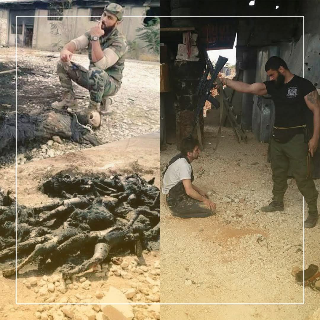 Muqdad Al-Mamdouh .. "Muqdad Fatiha"
The leader of the last coup or the leader of the remnants and rebels is involved in war crimes in the past and he was documenting them with his phone lens because he believes that it is heroic, so he says by taking pictures for the memory ..