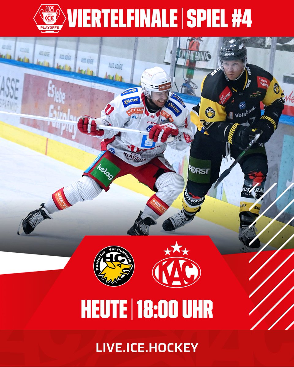 Auf geht's, Klagenfurter Jungs! #HCPKAC #ICEplayoffs #Rotjacken #RocknRoll