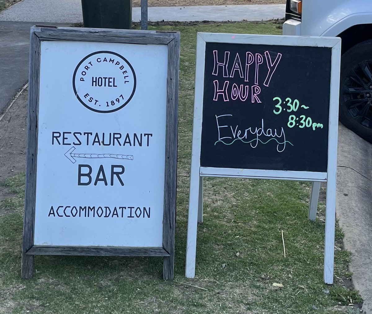 My local. 

We take liberties with our Happy Hours

And wouldn’t have it any other way.