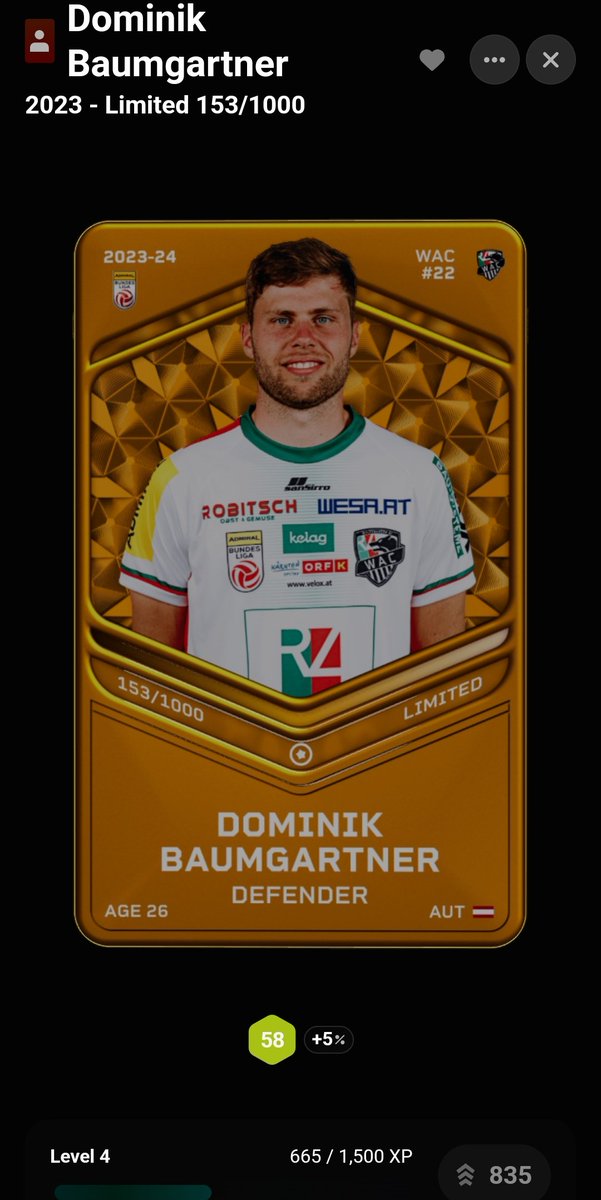 Next Giveaway 🥳

Win a Dominik #Baumgartner 👀🔥

1. Follow <a href="/Decay26Sorare/">Decay</a> 
2. 💜, RT &amp; RT the post below
3. Comment your Sorare Username

Winner will be drawn in 48 to 72 hours ✌️ good luck to all 🥳

#sorare
