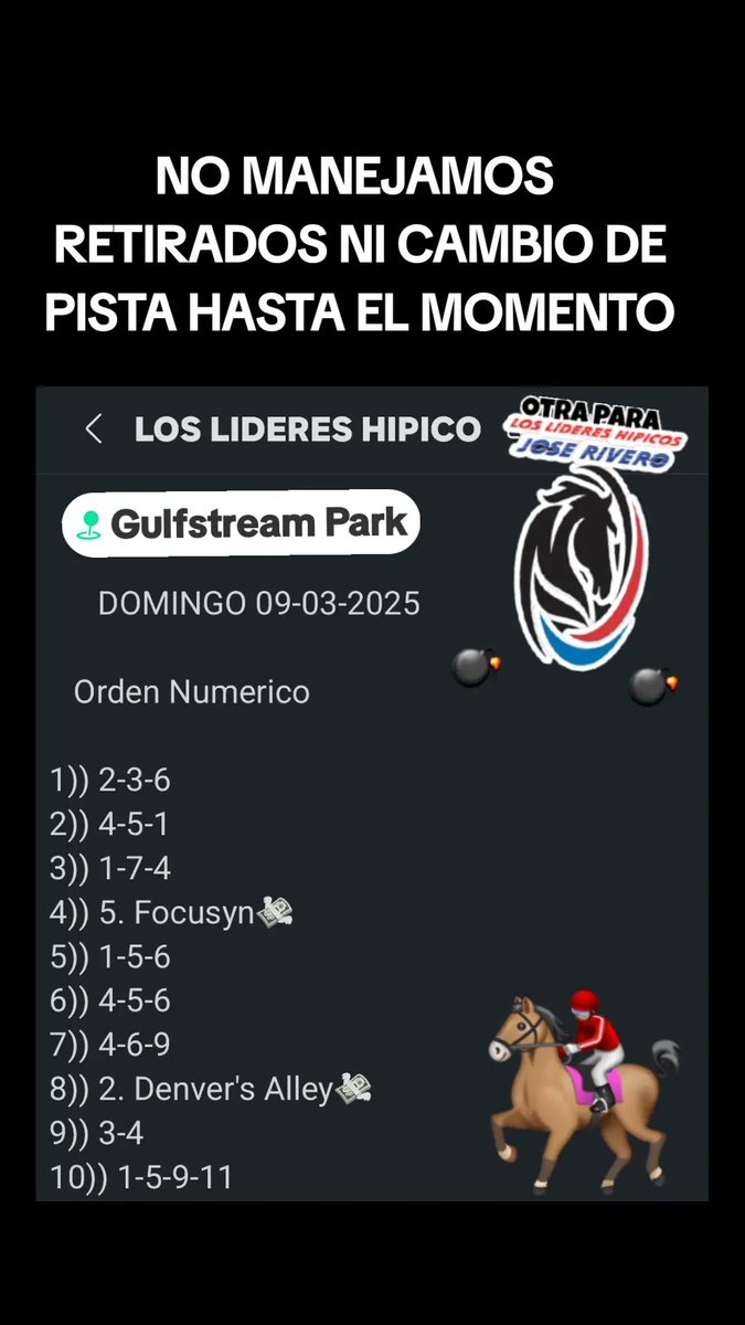 #hipismo #GulfstreamPark 
<a href="/GulfstreamPark/">Gulfstream Park</a> <a href="/MARCASGAEL/">marcasgael</a> <a href="/m_estiben/">𝕏 Estiben Hernández </a> <a href="/DUMONT81/">𝘾𝙇𝙐𝘽 𝙑𝙄𝙋 𝙋𝙍𝙀𝙈𝙄𝙐𝙈⚽️⚾️🏀🏒🚀🐴🇻🇪🇺🇸</a>