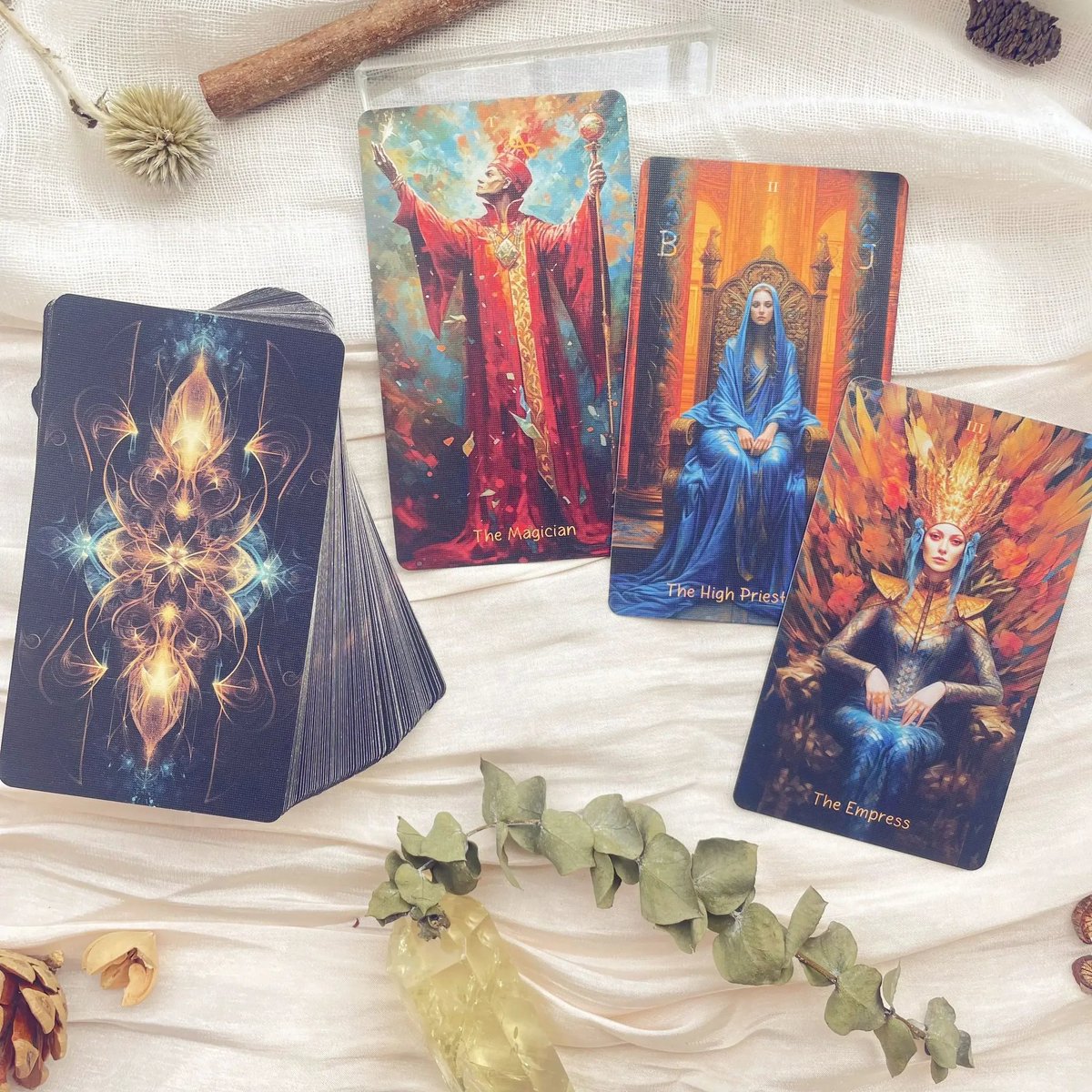TarotAwakened's tweet photo. Ready to be transported to the Stars with the Kingdom of Light Tarot deck? 

Get yours now with Free Shipping, and experience your readings in a whole new way! ✨

Get it here on Sale, for a limited time! 👉 https://t.co/PtNntbQ6bb

#kingdomoflight #tarot #tarotcards https://t.co/fnMiPoHq5U