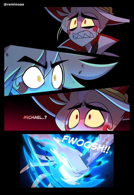 [Angel Uncle] 2/16
#HazbinHotelMichael #remiOC 
#HazbinHotelLucifer 
