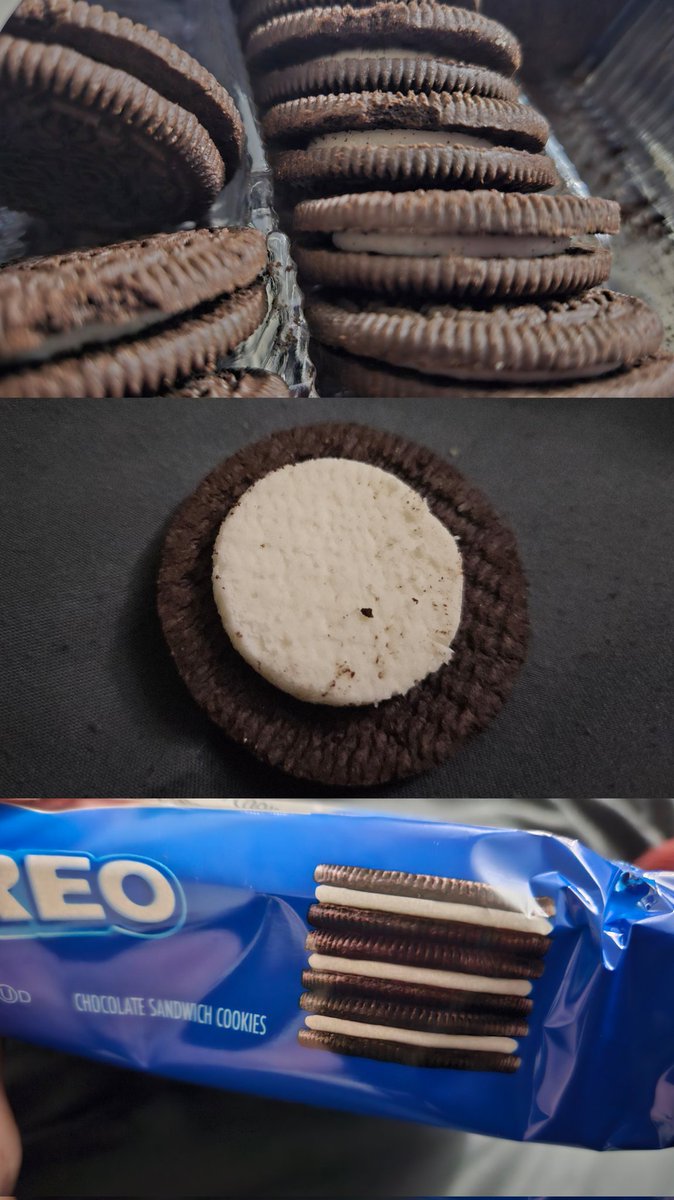 NatsRadiant's tweet image. @nabisco @Oreo #oreos #falseadverting What the heck is this? All these cookies aren't full of creamy goodness. This is a rip off. The package shows they're suppose to be full to the edge. I've been eating Oreo's for years and this is not how they are. Filing complaint with ftc