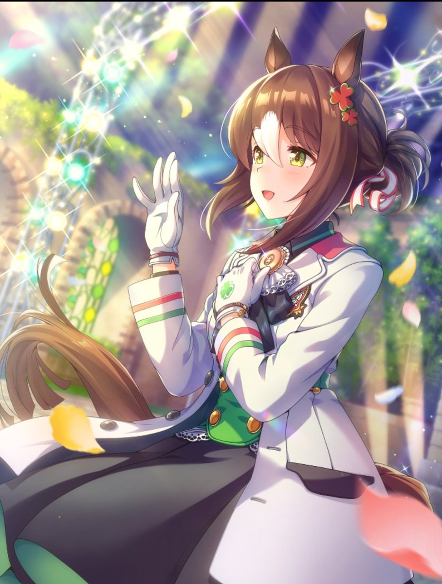 ファインモーション(ウマ娘) 「気がついたんだけどファインの賢さSSR、スピードスター出してくれる確率変わった?」|鬼頭（おにこべ）りんのイラスト