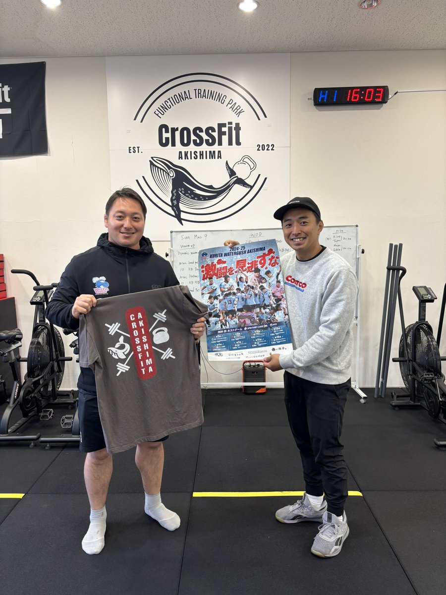 KWG_ShoyaKoyama's tweet photo. 本日のメインイベント🏋️‍♂️
突然のご連絡にも関わらず、温かく迎え入れていただきありがとうございました😊
今後ともよろしくお願いいたします！

#クロスフィット昭島 
@hieno_result https://t.co/j6pQ59sFTo
