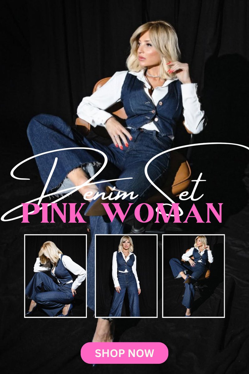 BeautyClubLinks's tweet image. ✨ Denim Chic με τη Φαίη Σκορδά &amp;amp; Pink Woman! ✨
Το απόλυτο denim set που συνδυάζει άνεση και στυλ! 
🔹 Κομψό γιλέκο &amp;amp; ψηλόμεσο παντελόνι
🔹 Ιδανικό για κάθε περίσταση
🔹 Διαθέσιμο τώρα στο Pink Woman!
👉 Shop now! tinyurl.com/fh4ry24v

#PinkWoman #DenimSet #FaySkorda