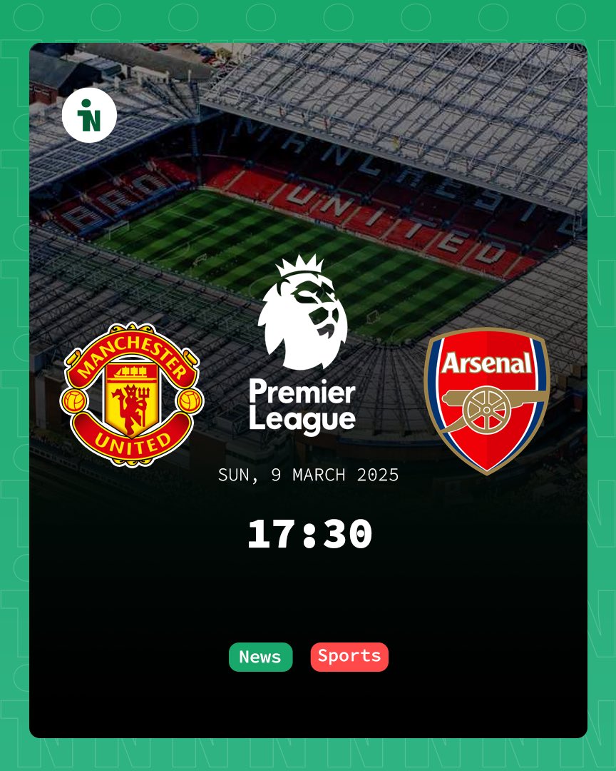 Giveaway alert 🚨 

N5,000 cash reward. 

1. Predict the correct score-line 
2. ⁠All entries before kickoff 
3. ⁠No multiple comments 
4. ⁠Must be following 
5. ⁠Use hashtags

Winners will be selected randomly. #MUNARS #PremierLeague #iNaijanow