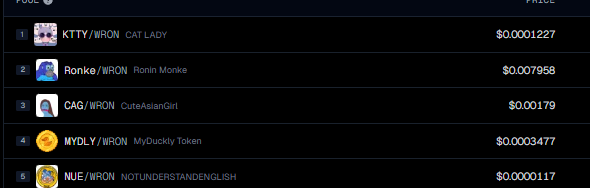 $NUE is in the Top 5 of <a href="/GeckoTerminal/">GeckoTerminal</a> 🔥🚀