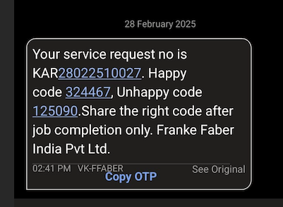 nagdeeps's tweet photo. 🚨 FABER INDIA’S PATHETIC SERVICE! 🚨
🔴 Service request #KAR28022510027 
#ConsumerRights #ConsumerComplaint #FaberIndia #GasLeakRisk #UnsafeAppliance #RightToSafety  #IndiaAgainstCorruption #jagoGrahakJago #DefectiveProduct
#CustomerServiceFail #CustomerSupport #Faber #gasleak https://t.co/Ei5g25UCbd