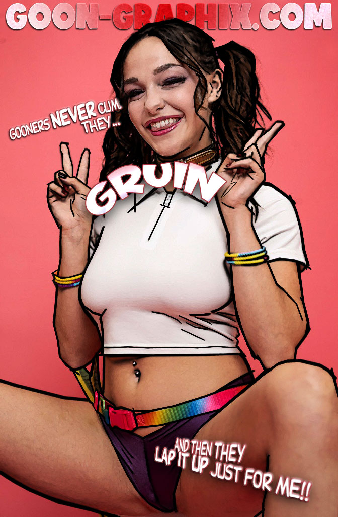 GoonGraphix's tweet photo. Goon-Graphix tribute to intoxicating smile and IQ-robbing curves of Goddess @_RissaMay_XO. It's not a question of IF she'll "gruin" you, it's SOON. https://t.co/NVLTlSKJZ6