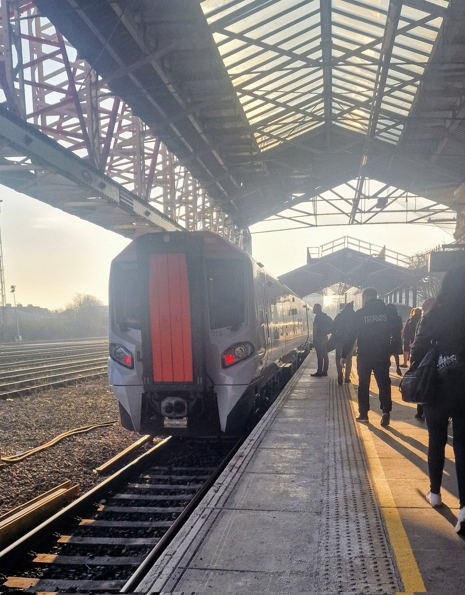 The RhylFlyer starting from Chester as everyone in North Wales likes a Sunday lie in including the trains! Hopefully the mighty Cherries will be full of perk later today #afcb🍒🍒🍒🍒
