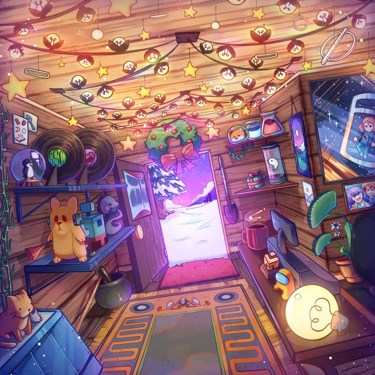 Polythesia's tweet image. dug through some old stuff and ive realized ive never posted the album artwork ive made for Inkitus

original concept, sketch , and linework by @nerferd_, color, rendering, and bonus stuff was made by me