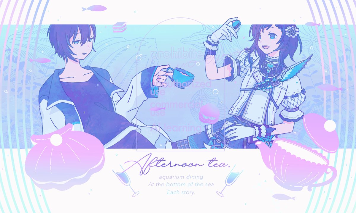 【＊再掲】#灰画
黛の卒業後、ういはちゃんが「一緒にお茶したよ！」って投稿したインスタが元ネタです