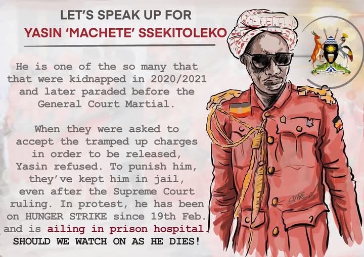 Crystalsarah29's tweet image. #Machete's life matters because he is a Ugandan who deserves better.  Justice for #Machete. 
@JudiciaryUG
@Parliament_Ug
@UHRC_UGANDA

#FreeAllPoliticalPrisoners 
#StopPoliceBrutalityUG 
#judiaryontrial