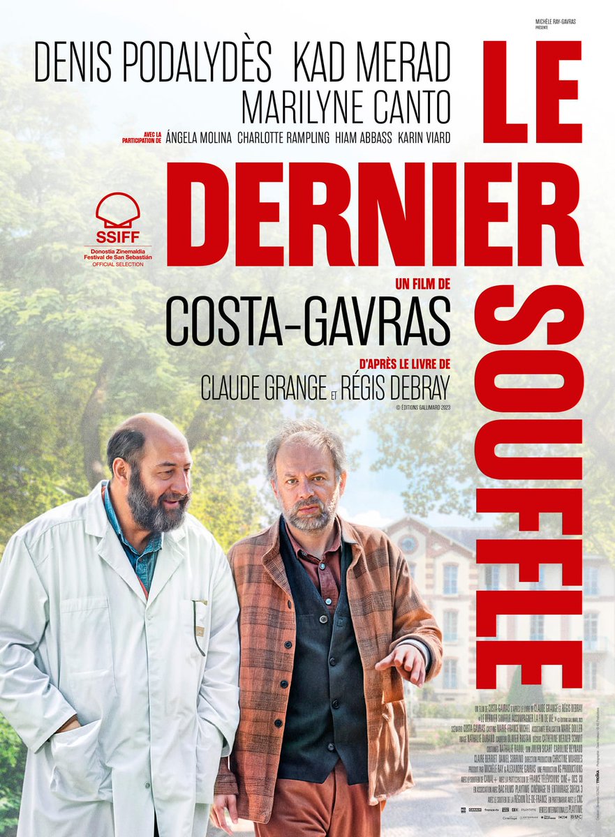A notre grande surprise, "Le dernier souffle" film de Costa-Gavras sorti en février 2025 avec Denis Podalydès, Kad Merad,... fait honneur au Breizh'Cadet.
Pour faire court, X oblige, le fils d'une personne de Loctudy annonce que sa mère a dégusté des huîtres avec du Breizh'Cadet.