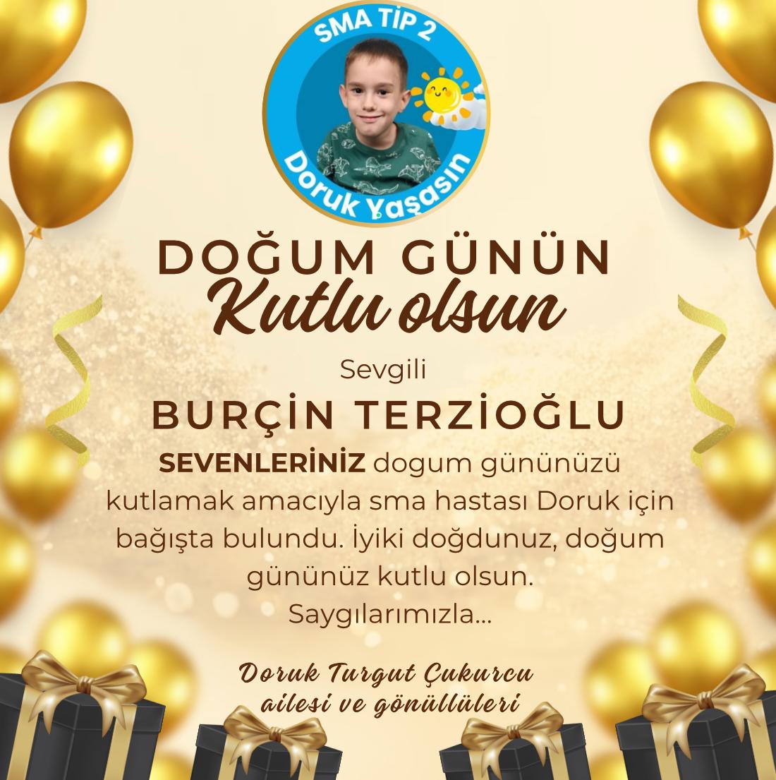 Doğum gününde ona bir çocuğun gülümsemesinden daha anlamlı bir hediye veremeyeceğimizi düşündük. Bu yüzden onun adına Sma hastası Doruk için bağışta bulunduk🙏
İyi ki doğdun... 🔆
<a href="/terziogluburcin/">Burçin Terzioğlu</a>