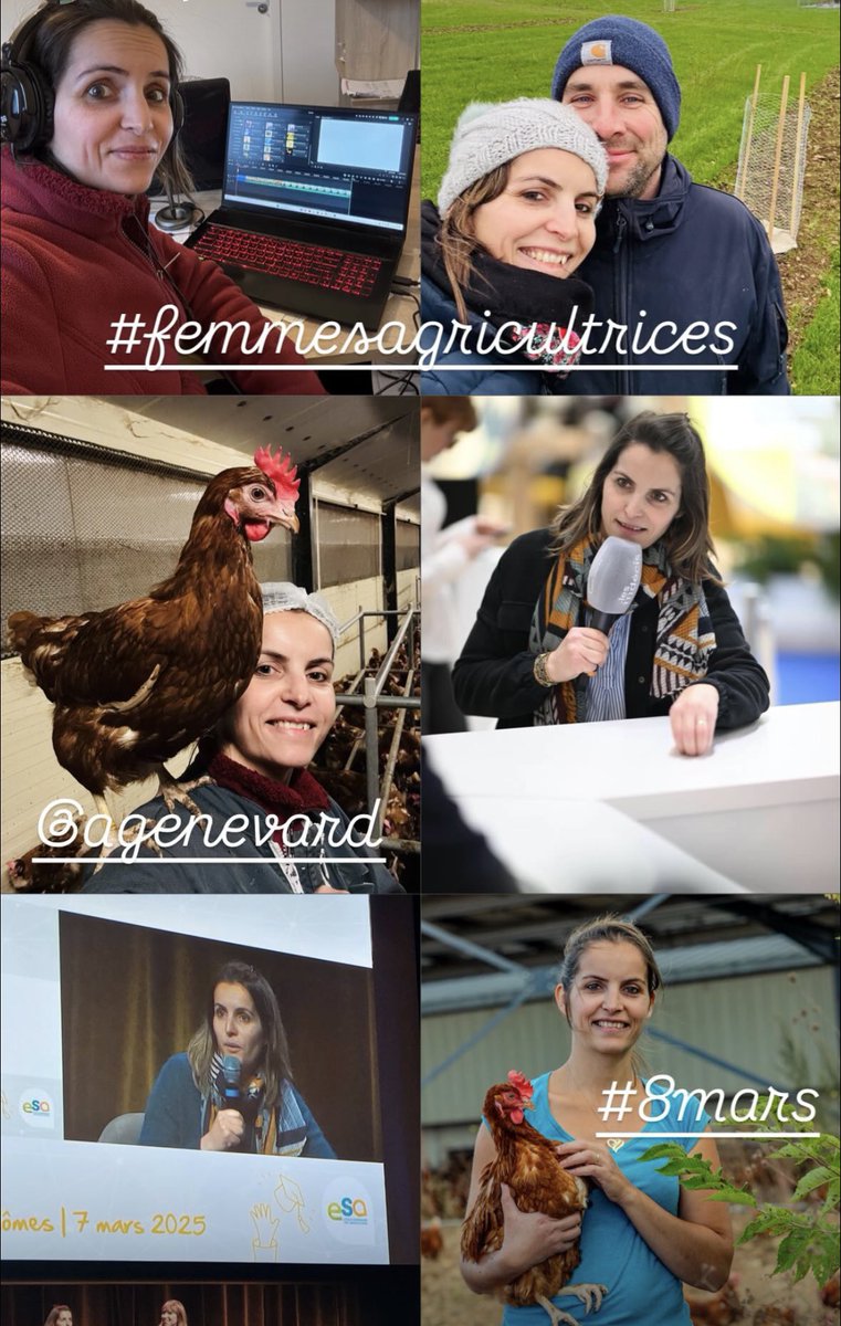 #8mars #femmeagricultrice 
À la ferme des Jolies Rousses, les activités ne manquent pas. Plantation d’arbres, création de auvents pour les poules, montage vidéo, et interventions en extérieur pour expliquer sans cesse ce que nous faisons en agriculture. 👩🏻‍🌾 
<a href="/AnnieGenevard/">Annie Genevard</a>