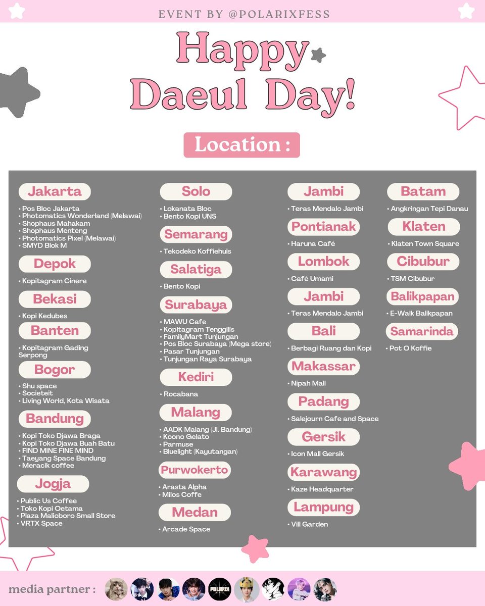 polarixfess's tweet image. 𖤐  ࣪ ‹ 𝐇𝐚𝐩𝐩𝐲 𝐃𝐚𝐞𝐮𝐥 𝐃𝐚𝐲 𖥔 ࣪ ᥫ᭡

Lee Daeul's Birthday Photobooth event by @polarixfess 

📅 : April 8 - April 14 
📍 : Photomatics @photomaticsid
More detail on poster!

Let's celebrate this event, and don't forget to tag us also use #HappyDaeulDay 🌙✨️