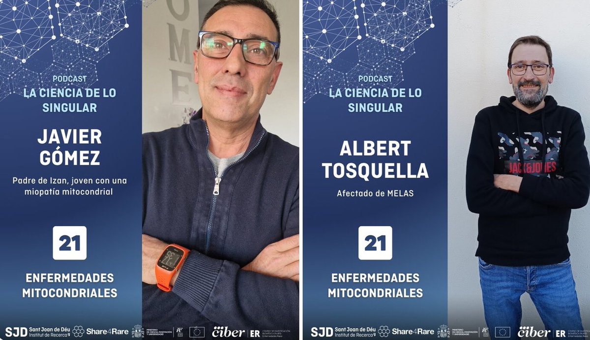 RarasNoInvisibles (@noinvisibles) on Twitter photo Este capítulo de #LaCienciadeloSingular trata sobre un grupo de #enfermedadesraras que se originan por un fallo en el funcionamiento de las #mitocondrias, las fábricas de energía de nuestras células.
Con las Dras. Mar O’Callaghan <a href="/SJDbarcelona_es/">Hospital Sant Joan de Déu Barcelona ES</a> y Glòria Garrabou <a href="/idibaps/">IDIBAPS</a> que Este capítulo de #LaCienciadeloSingular trata sobre un grupo de #enfermedadesraras que se originan por un fallo en el funcionamiento de las #mitocondrias, las fábricas de energía de nuestras células.
Con las Dras. Mar O’Callaghan <a href="/SJDbarcelona_es/">Hospital Sant Joan de Déu Barcelona ES</a> y Glòria Garrabou <a href="/idibaps/">IDIBAPS</a> que