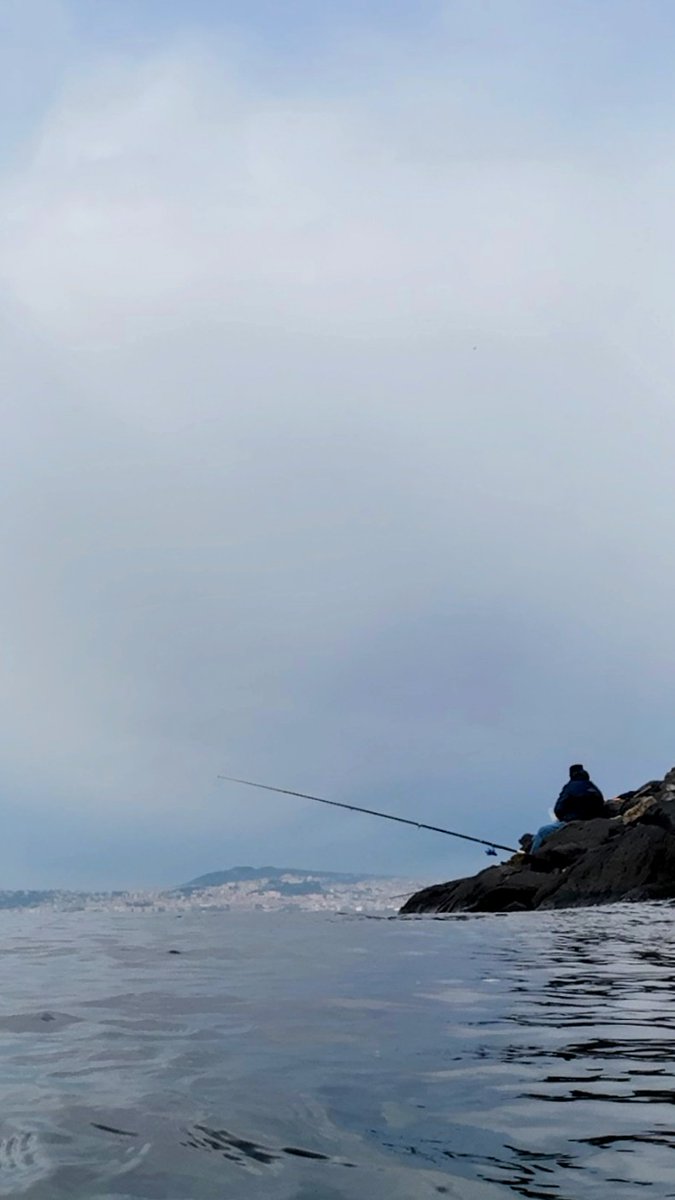 Solitude embraced by the silence of sea