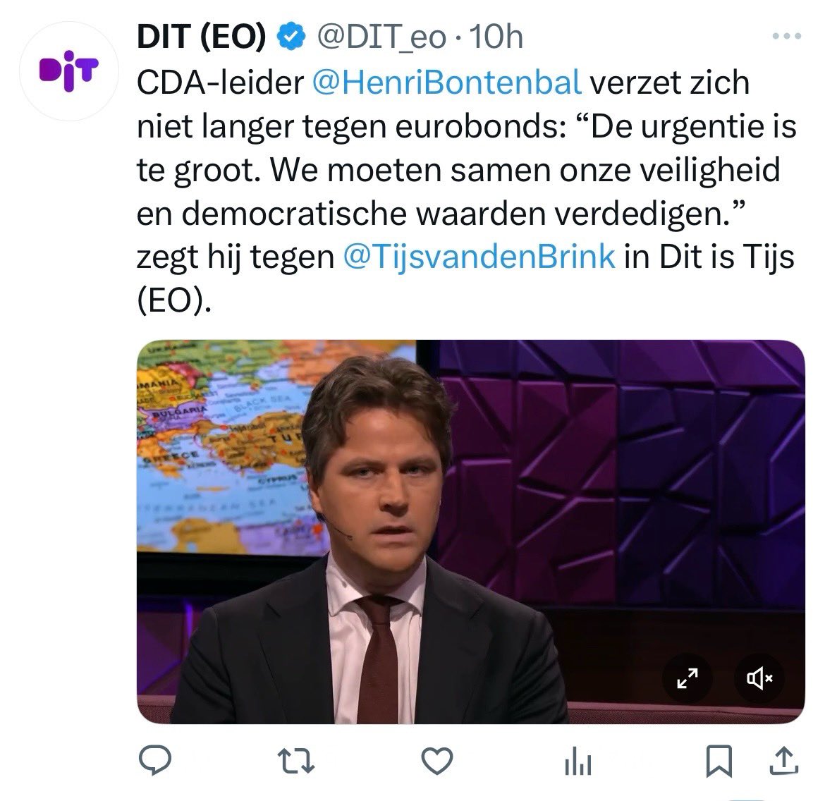 HENRI “ROLO” BONTENBAL…

Omdat ik op zondagochtend, als ‘ongelovige’, niks beters toe doen heb, kijk ik naar <a href="/DIT_eo/">DIT (EO)</a>…
Daar zaten twee ‘Gristenen’ te liegen alsof het geschreven stond…
Blijkbaar mag dat van hun God…
Cc: <a href="/HenriBontenbal/">Henri Bontenbal</a> | <a href="/TijsvandenBrink/">Tijs van den Brink</a>
#ArmeSchatten