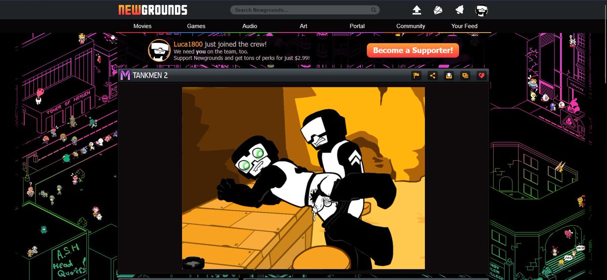 weird change that was made to the second episode...anyone seen this? #tankmennsfw #tankmannsfw #rule34