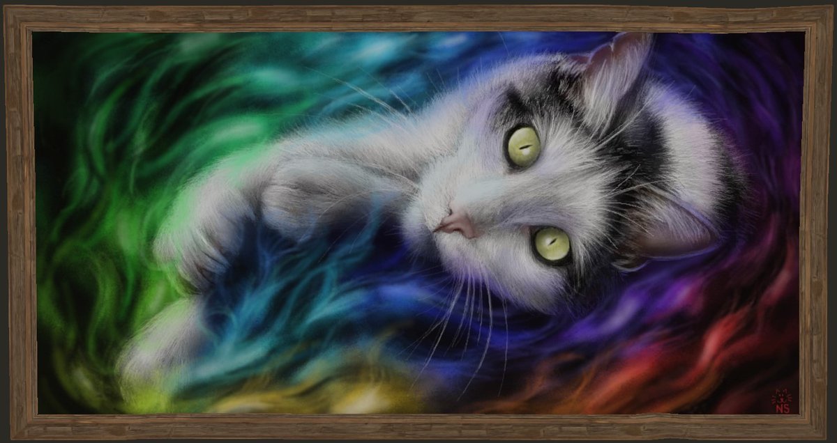 Memorial Painting I did in game for my furbaby who crossed the rainbow bridge recently.🌈🐾

You can watch the process below on youtube👇

youtube.com/watch?v=bzskz8…