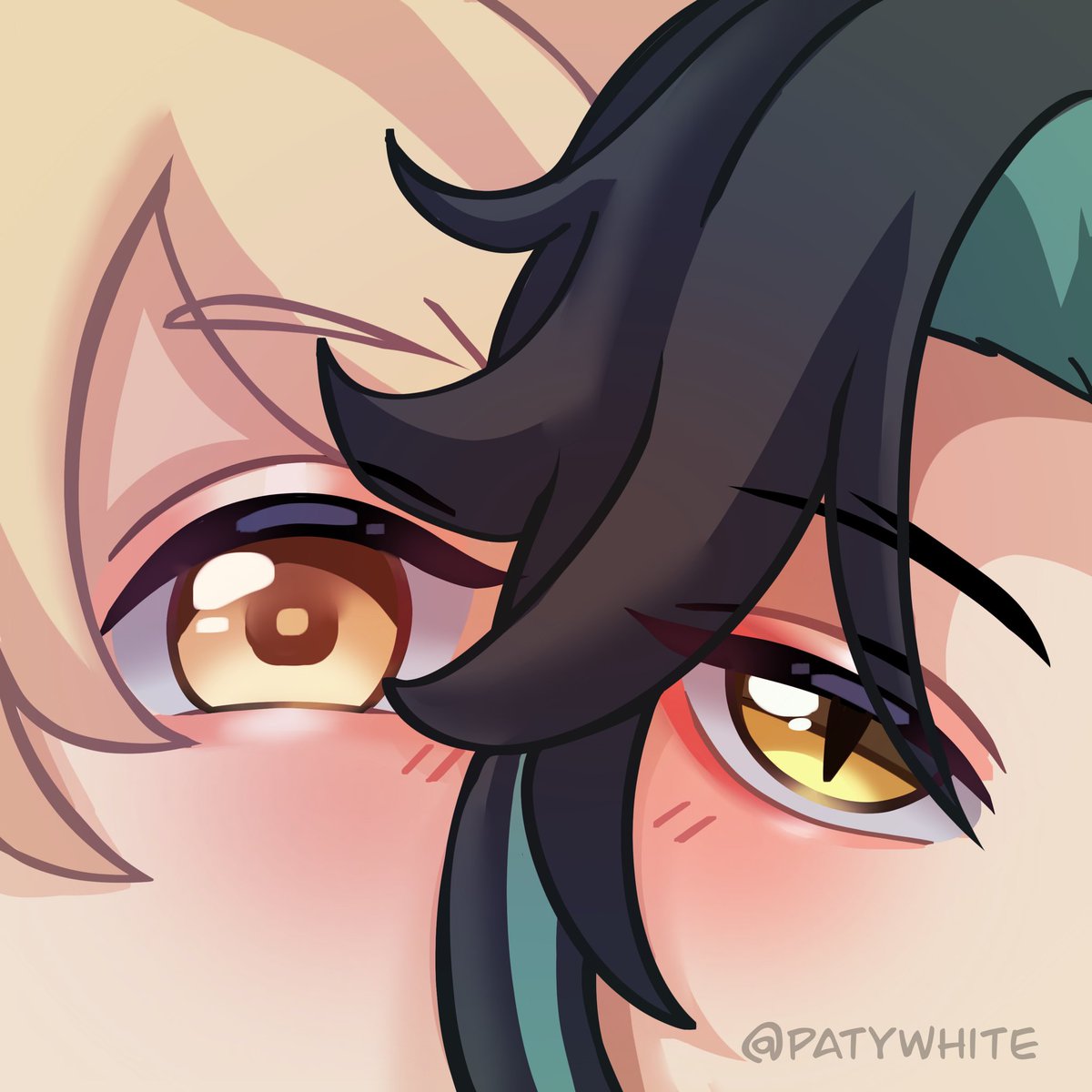 patywhites's tweet photo. Un dibujito rápido porque tengo bloqueo artístico 🙂‍↕️ #xiaother #xiao #Aether #GenshinImpact https://t.co/ph1pu3rVxM