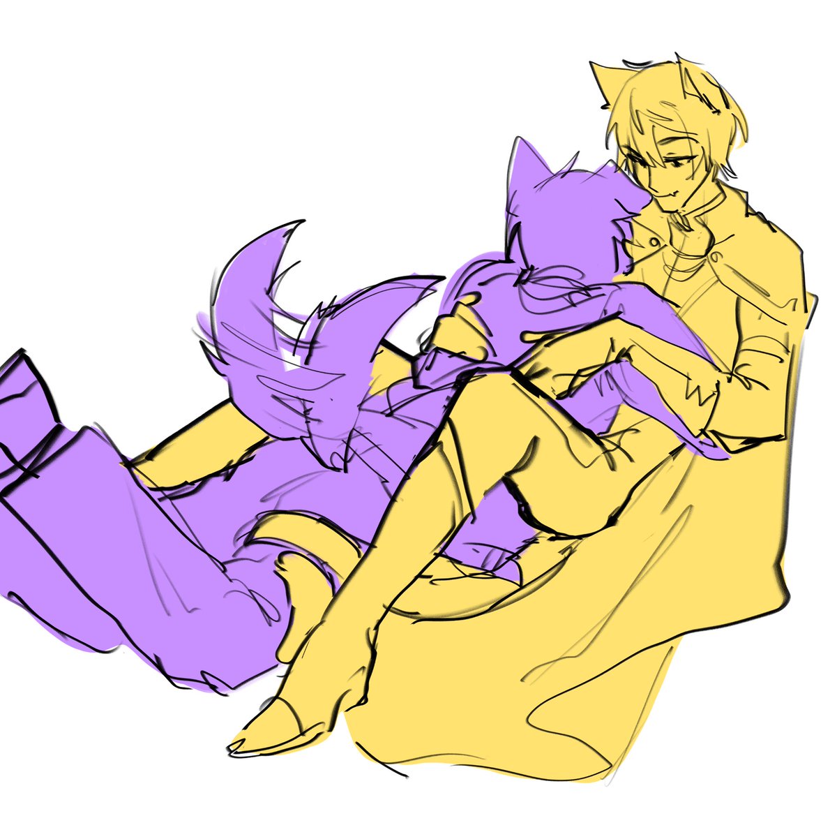 kotocombo's tweet photo. tsukasa is no longer a dog person? oh well ig now he's a dog's person 

#prsk_FA #ruikasa #類司 https://t.co/zmsXOsB6Eh