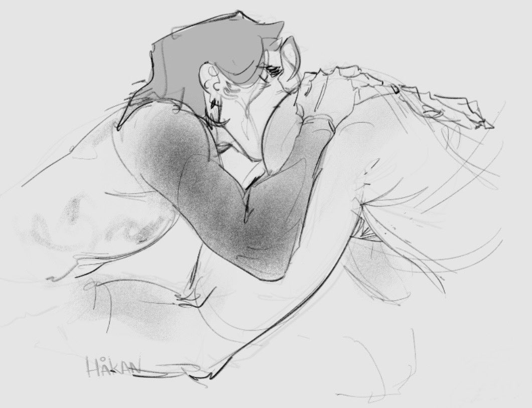 HokanM_'s tweet image. and again… modern!au sketches~
#jayvik #arcane