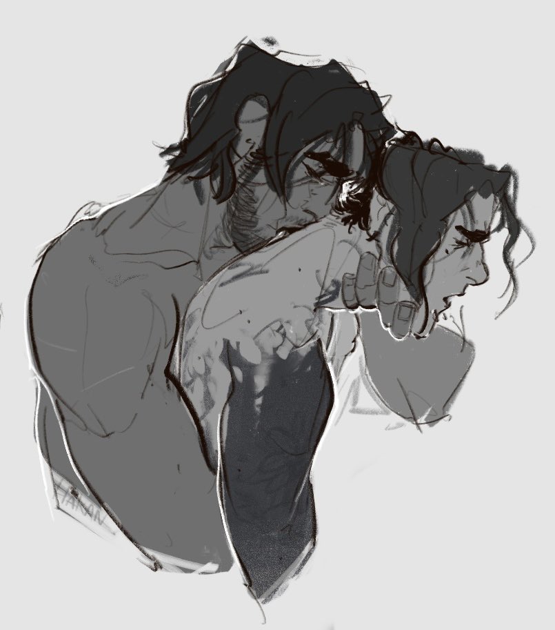 HokanM_'s tweet image. and again… modern!au sketches~
#jayvik #arcane