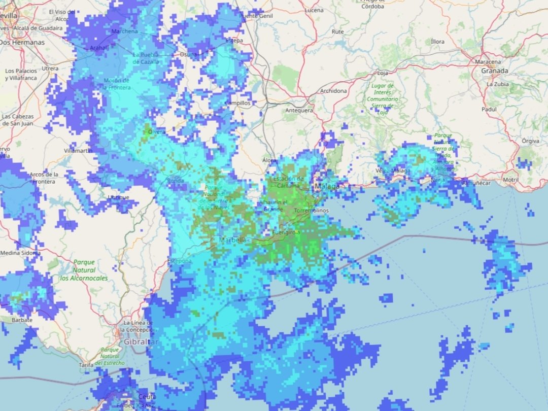 Nueva jornada de paraguas en la provincia de #Málaga, con precipitaciones moderadas, generalizadas y persistentes, aunque estas precipitaciones podrían llegar a ser localmente fuertes y venir acompañadas de tormentas en puntos de #Ronda, #Sol, #Guadalhorce y #Axarquía durante la
