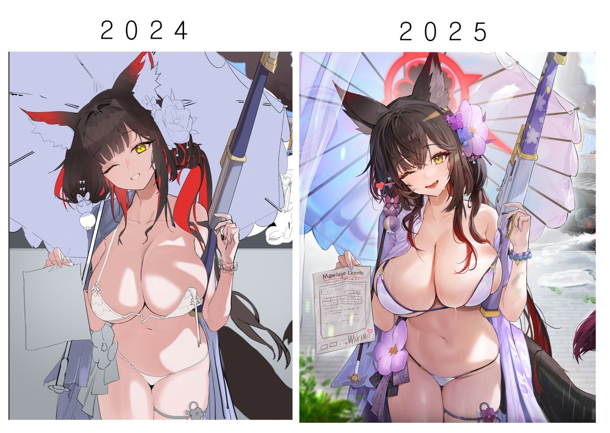 I finally remade and completed the artwork I had been working on last year. I will continue to improve and grow diligently!🫠