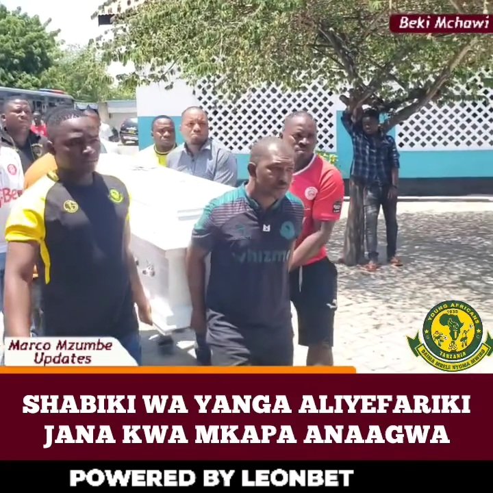 Mwili wa Shabiki wa Yanga,

Aliyetambukika kwa jina la Herman.

Aliyepigwa Shoti jana wakati alivyoenda kuangalia Mechi ya Derby..

Uko tayari kwa ajili ya Mazishi..

Video kwa Comments 👇