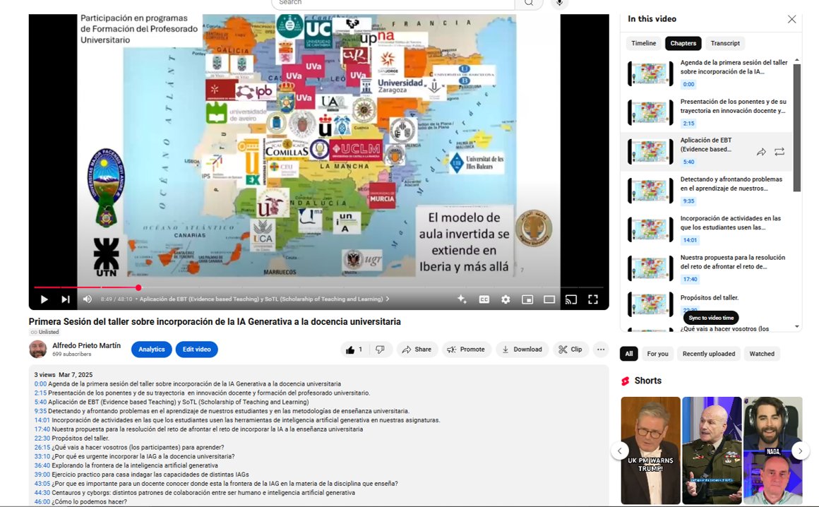 Alfredo Prieto (@alfredoprietoma) on Twitter photo Primera Sesión del taller sobre incorporación de la IA Generativa a la docencia universitaria. Con índice y capítulos sobre sus ideas más importantes youtu.be/63x8_GE5zCo?si… <a href="/jtoufi/">Javier Tourón</a> <a href="/vyepesp/">Víctor Yepes</a> <a href="/juandoming/">juandoming</a> <a href="/fisiobitacora/">Juan Antonio González-García</a> <a href="/eneko_fc/">Iñaki FC</a> <a href="/CuevasAlv/">Fernando Cuevas</a> <a href="/iesifach/">Geles Fernández</a> <a href="/ftsaez/">Fernando Trujillo</a> <a href="/fimbernon/">Francesc Imbernón</a> <a href="/fredverbeke/">Frederik Verbeke</a> Primera Sesión del taller sobre incorporación de la IA Generativa a la docencia universitaria. Con índice y capítulos sobre sus ideas más importantes youtu.be/63x8_GE5zCo?si… <a href="/jtoufi/">Javier Tourón</a> <a href="/vyepesp/">Víctor Yepes</a> <a href="/juandoming/">juandoming</a> <a href="/fisiobitacora/">Juan Antonio González-García</a> <a href="/eneko_fc/">Iñaki FC</a> <a href="/CuevasAlv/">Fernando Cuevas</a> <a href="/iesifach/">Geles Fernández</a> <a href="/ftsaez/">Fernando Trujillo</a> <a href="/fimbernon/">Francesc Imbernón</a> <a href="/fredverbeke/">Frederik Verbeke</a>