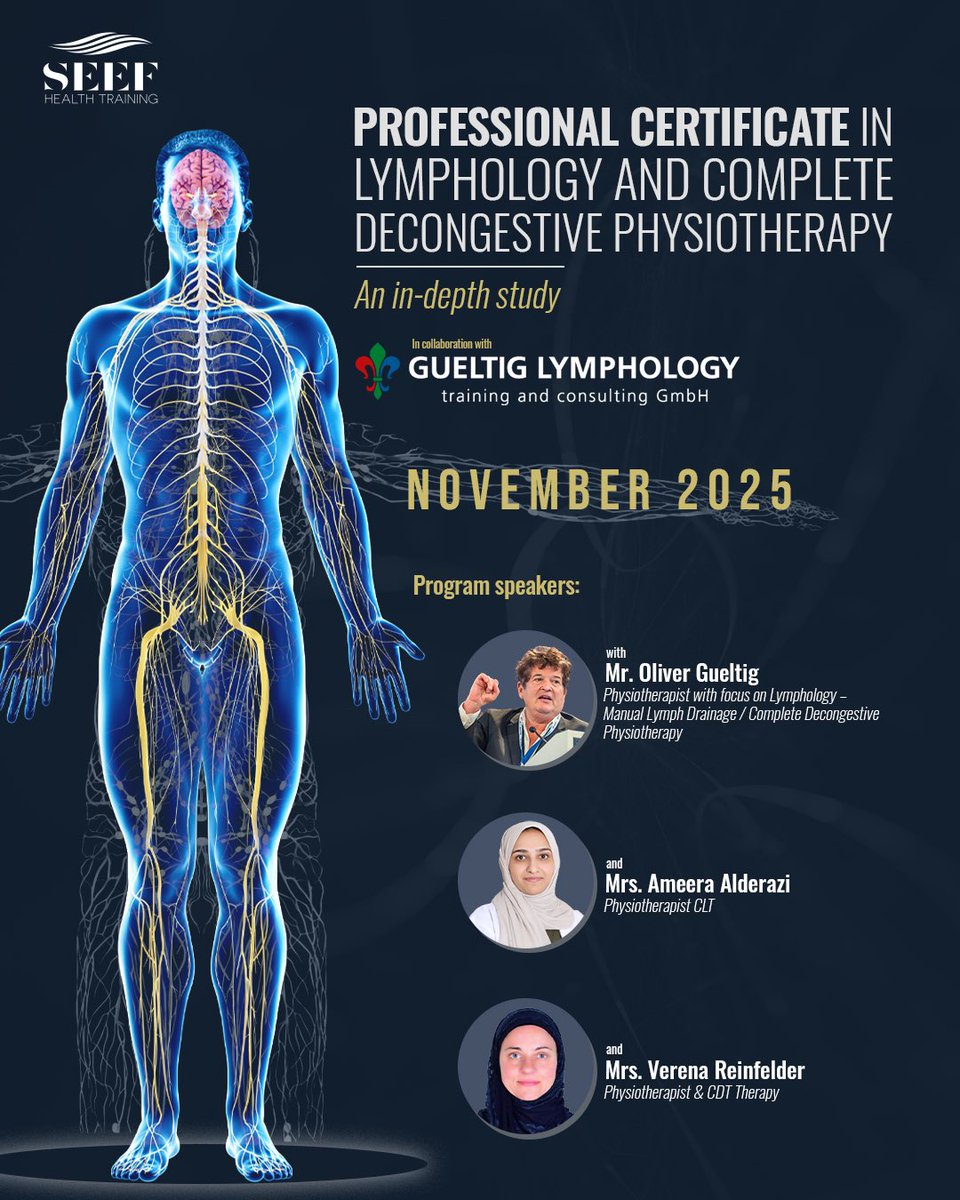 seeftrainingbh's tweet photo. ‼️UPCOMING COURSE ‼️

This course will provide in-depth knowledge and practical skills in lymphology, empowering healthcare professionals with the expertise needed for effective lymphatic care. Stay tuned for dates, details, and registration info!

https://t.co/usdJfd4NAM https://t.co/bhoh3cdcms