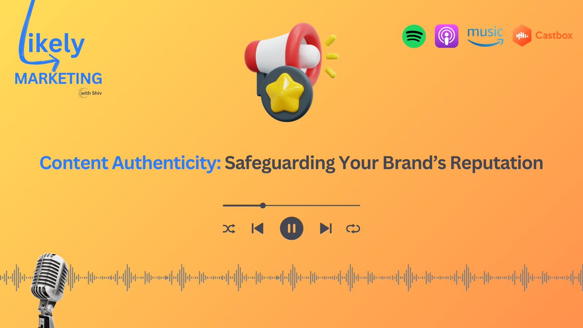 LikelyMktg's tweet image. Deep fakes got you worried? Tune in to our latest podcast and learn how @Adobe's Content Authenticity tools can protect your content! 🎙️ bit.ly/likelymktg_ep5…
#contentauthenticity #aidetector #contentdetection #aicontent #aitechnology #plagiarismchecker #aiethics #Adobe