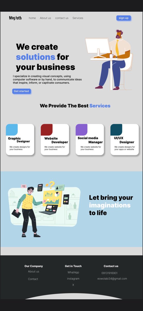 magmusms's tweet photo. I’m a UI/UX designer let bring your imagination to life 👍 https://t.co/wlkWkOq4F0