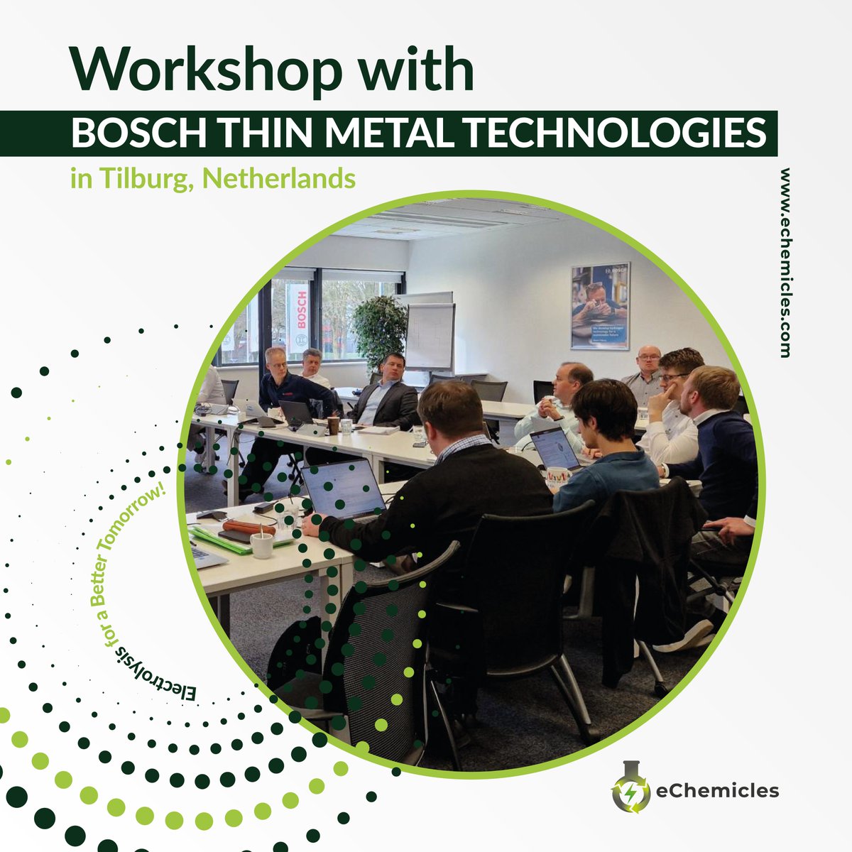 eChemicles (@echemicles) on Twitter photo Teamed up to scale up! 🚀
<a href="/eChemicles/">eChemicles</a> has been working closely with #Bosch Thin Metal Technologies since last year, especially after signing our Joint Development Agreement (JDA) to accelerate the commercialization of our sustainable CO₂ electrolyser technology.
Our team Teamed up to scale up! 🚀
<a href="/eChemicles/">eChemicles</a> has been working closely with #Bosch Thin Metal Technologies since last year, especially after signing our Joint Development Agreement (JDA) to accelerate the commercialization of our sustainable CO₂ electrolyser technology.
Our team
